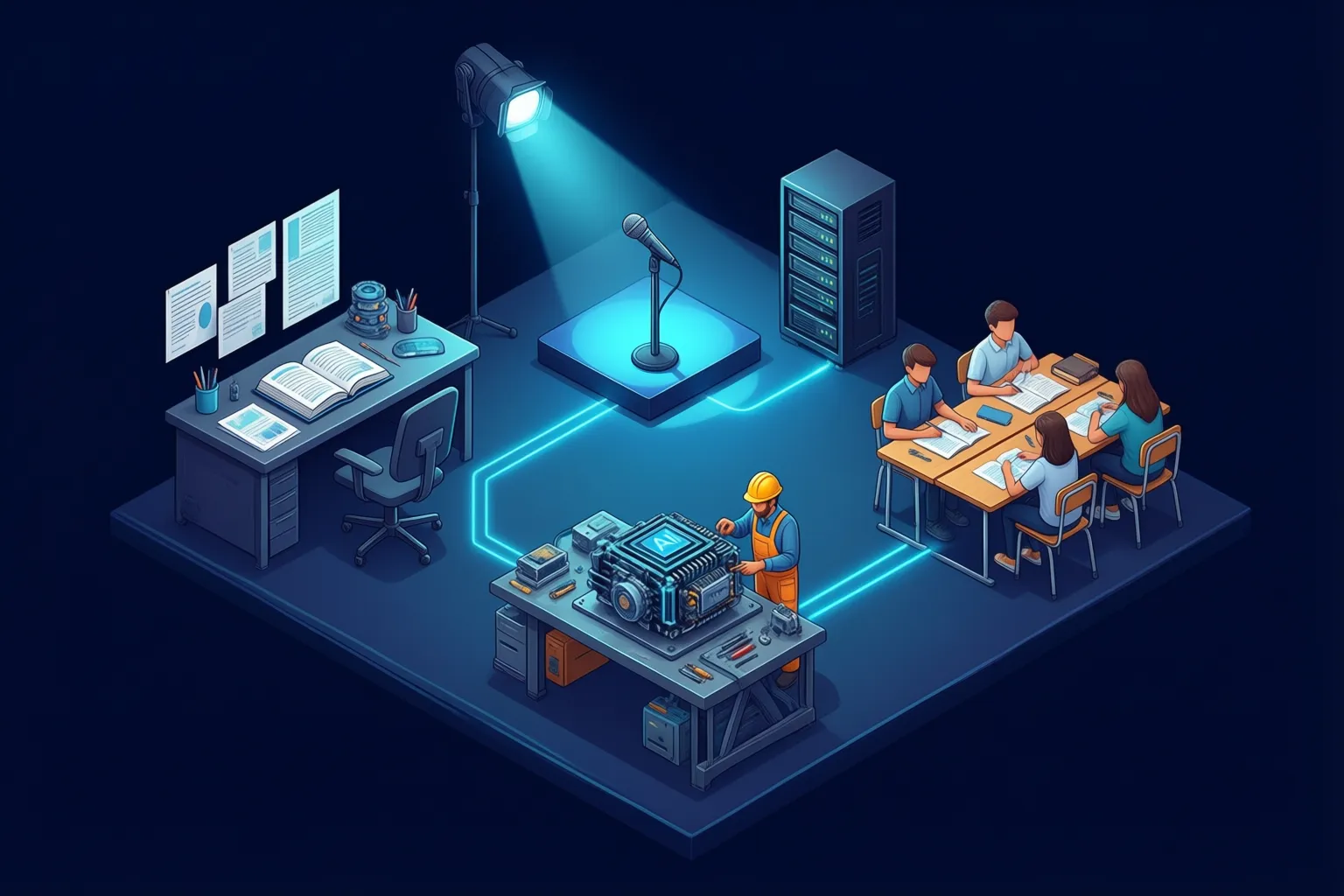 Sam Sammane's AI practice: research, builds, talks and training connected on one platform
