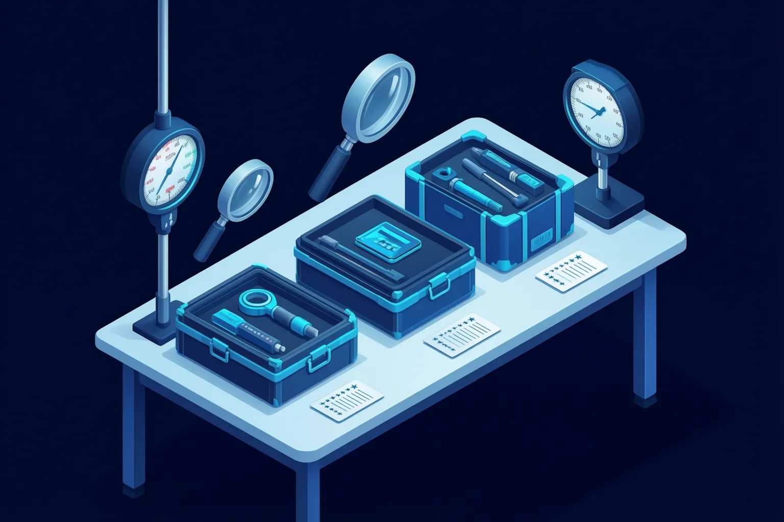 AI tools compared side by side on a test bench