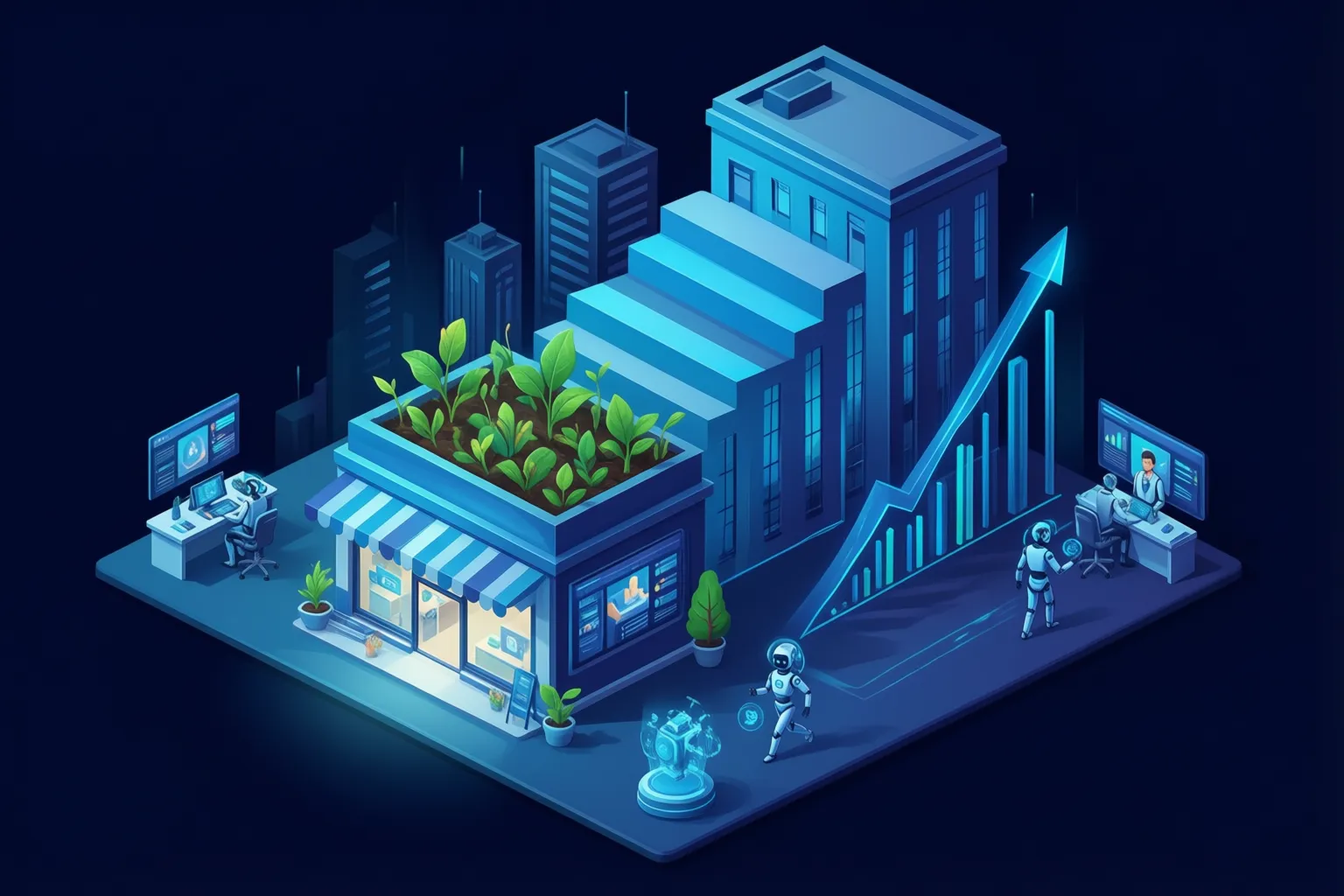A small business growing with agents it builds and runs itself