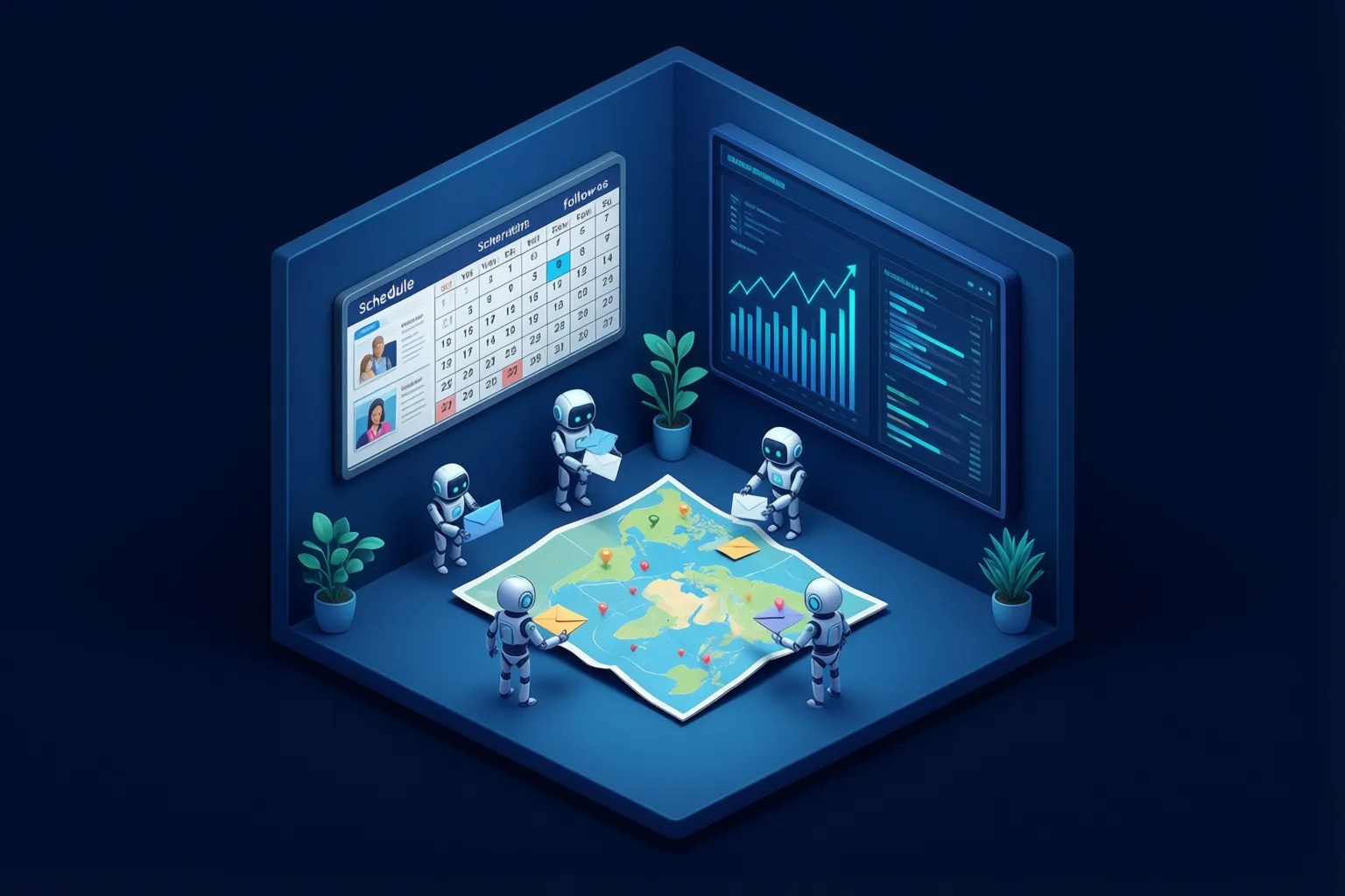 Growth operation AI agents running outreach, follow-ups and reporting