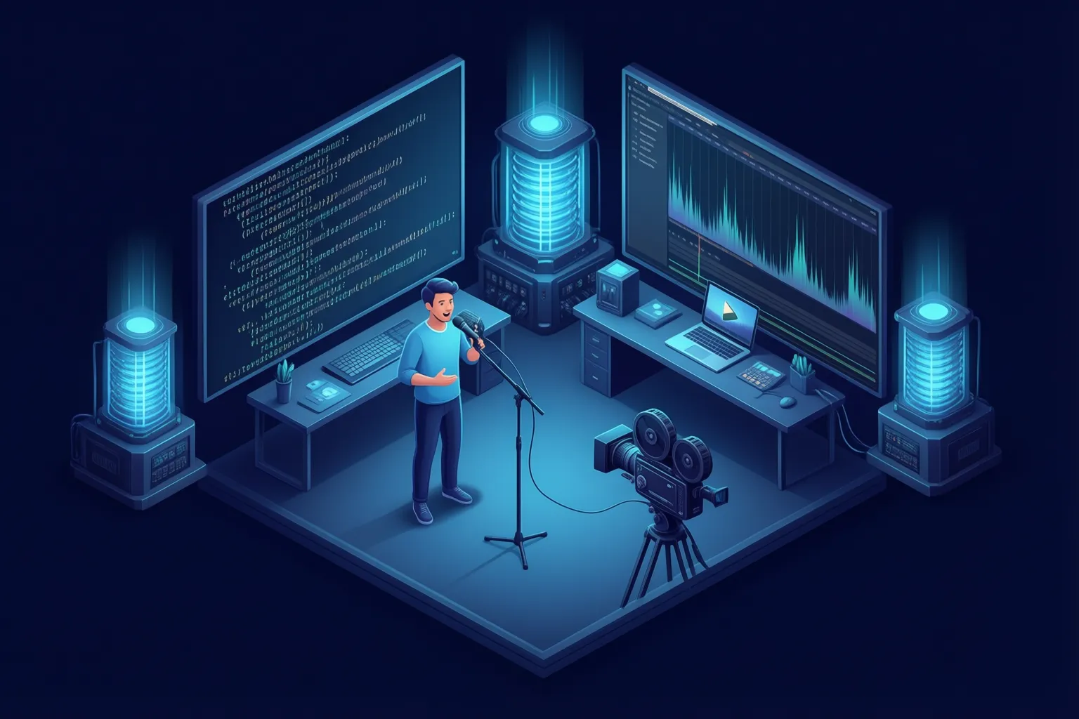 TakeDeep: a multi-model studio where video and code come from plain language