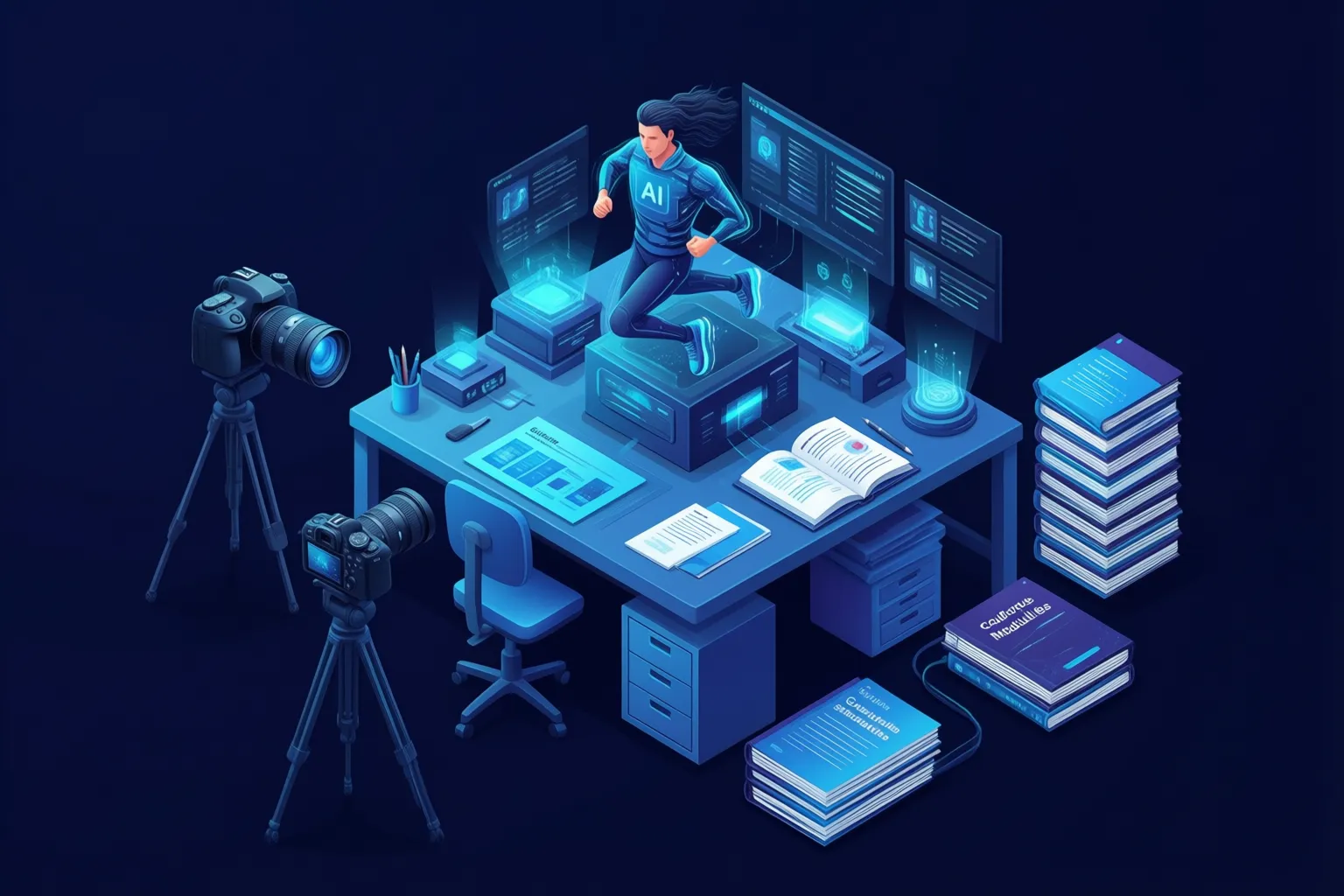 Turning real AI systems into guides and courses